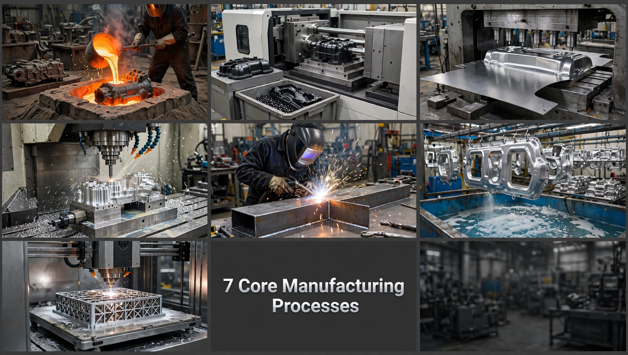 7 core industrial manufacturing processes