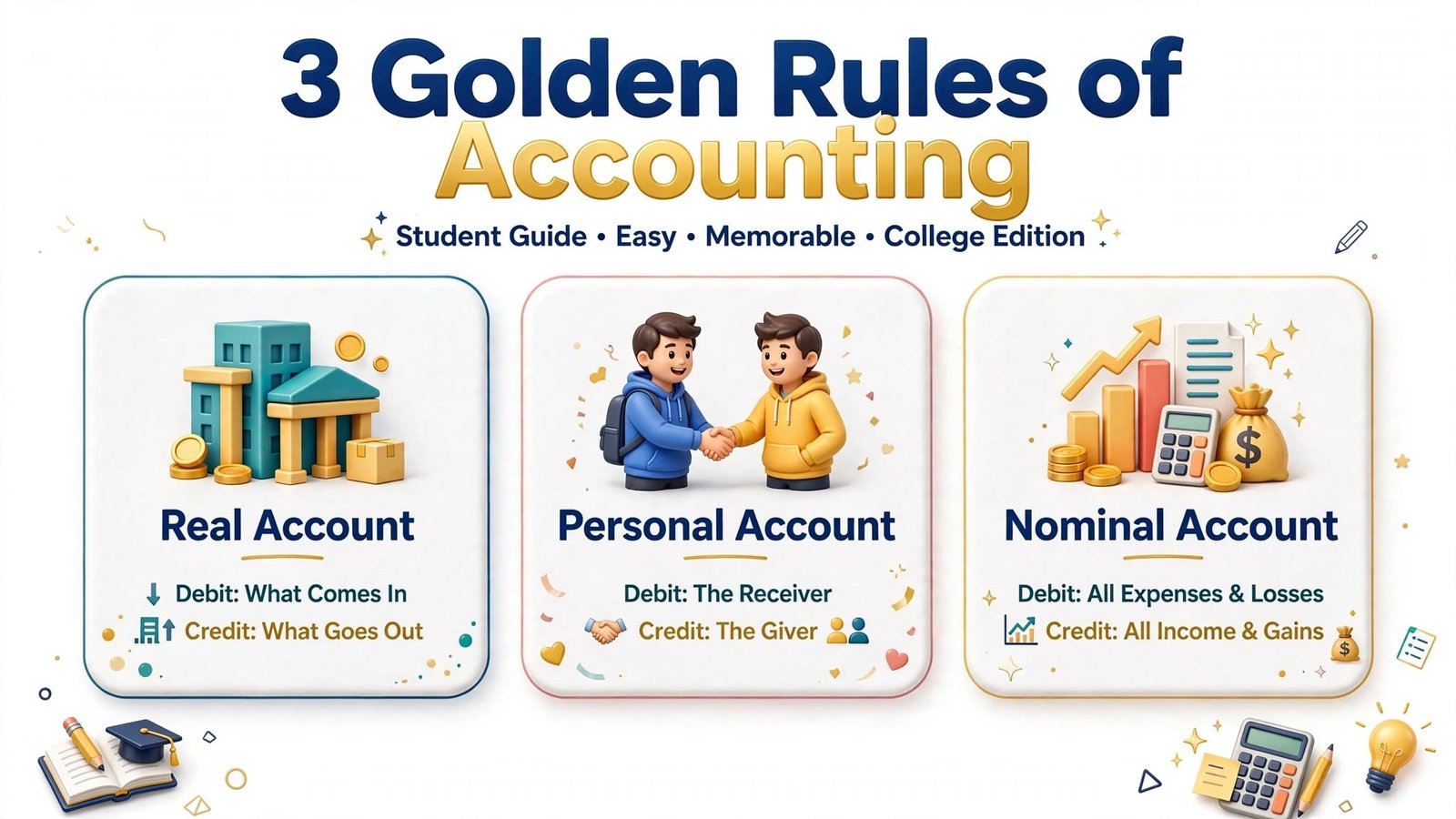 3 Golden Rules of Accounting